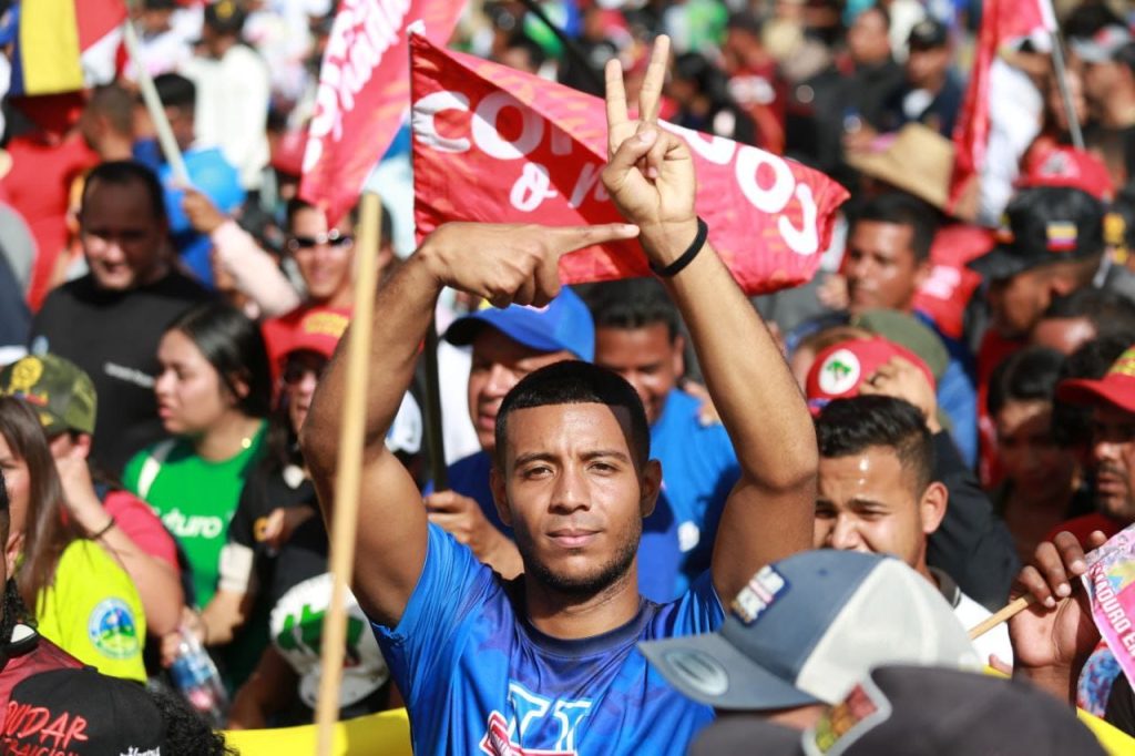 Juventud venezolana marcha por la liberación del presidente Nicolás Maduro y la Primera Dama Cilia Flores