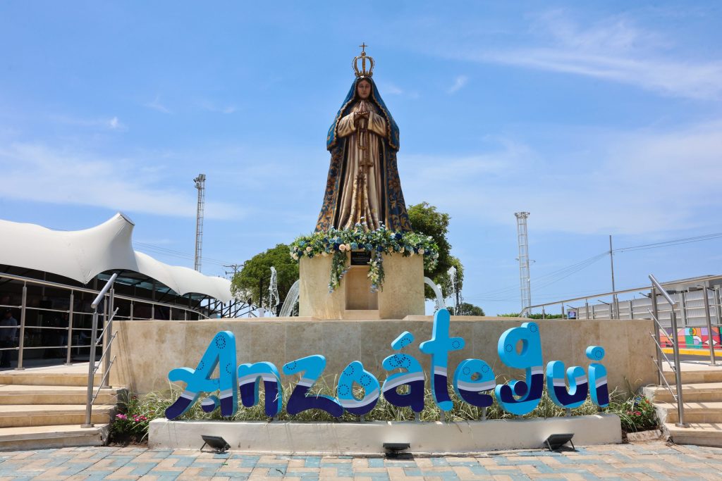 Presidenta Delcy Rodríguez rinde homenaje a la Virgen del Valle durante entrega de obras en Anzoátegui